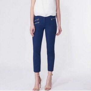 Veronica Beard Roxy Baby Bell Zipper Pants in Navy Size 6